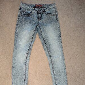 YMI, Wanna Betta Butt, light blue denim, EUC!